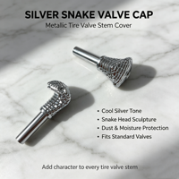 Nouvel accessoire automobile : Capuchon de valve en forme de tête de serpent, universel, facile à installer