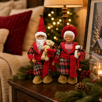 Boneka Santa Natal Lintas Negara untuk Dekorasi Jendela dan Hadiah ML-O435AB