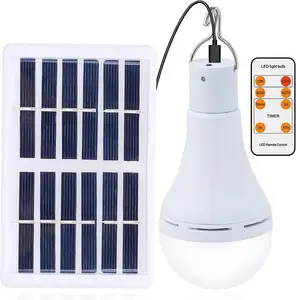 Ampoule solaire pour poulailler LED USB minuterie à distance capteur alimenté chauffage d'urgence rechargeable hangar de stockage lampe de Camping