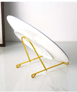 Espositore in Ferro per Ornamenti, Porta Piatti, Ciotole, Vassoi Profondi, Supporto da Tavolo per Esporre Immagini, Libri - Product Image 5