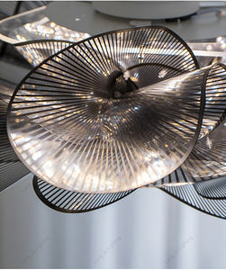 İskandinav modern tasarımcı petal kuğu şekli beyaz siyah yatak odası tavan lambası basit yaratıcı tavan lambası - Product Image 5