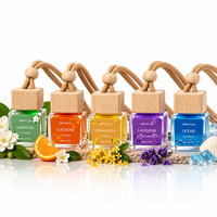 Pendentif désodorisant suspendu de luxe meilleur nouveau designer Diffuseur de parfum de voiture personnalisé de qualité supérieure Voiture de luxe en bois et verre
