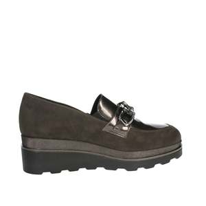 Mocassino da Donna Flexistep MM854825, Scarpa Casual con Zeppa Color Tortora - Product Image 4
