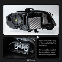 Feux avant à LED AKD pour Audi A4 (2008-2012) avec projecteur et clignotants dynamiques