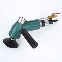 Polisseuse pneumatique humide personnalisée de qualité bricolage poignée gauche bouche d'aération latérale pour jet d'eau finition pierre béton angle de bordure