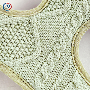 Bán Buôn Sang Trọng Áo Len Knits Dog Harness Set OEKO-TEX Đạt Chó Chạy Khai Thác Cổ Áo Crochet Thiết Kế Duy Nhất Jersey Khai Thác - Product Image 2