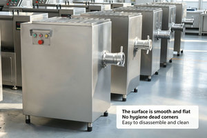 Machine à hacher la viande industrielle automatique commerciale personnalisable avec moteur et roulement en acier inoxydable 304 pour viande congelée et saucisses - Product Image 5