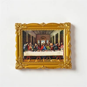 Cornice Magnetica 3D Personalizzata con Fiori e <span class=keywords><strong>La</strong></span> Monna <span class=keywords><strong>Lisa</strong></span> di Van Gogh - Capolavoro Artistico Decorativo Artigianale - Product Image 3