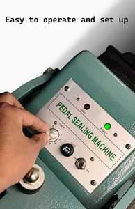 Machine de thermoscellage électrique semi-automatique à pédale rapide, à cadre vertical en aluminium, pour l'emballage des boissons et des produits chimiques - Product Image 6