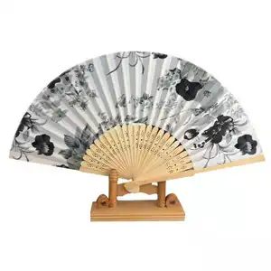 Nouveau été Vintage bambou pliant à main fleur ventilateur chinois danse fête poche cadeaux mariage coloré ventilateur