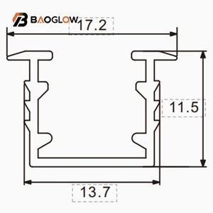 Hot Sale 13*11 <b>Led</b> <b>Strip</b> Profile Linear <b>Light</b> Aluminum Profiles for Cob <b>Led</b> <b>Light</b> <b>Strip</b> Housing Channel 8ft Long Customizable - Product Image 6