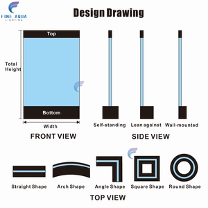 Pared de Agua Acrílica Digital Programable para Diseño de <span class=keywords><strong>Interiores</strong></span>, Adornos de Acuario, Biombo Divisor de Habitaciones - Product Image 5