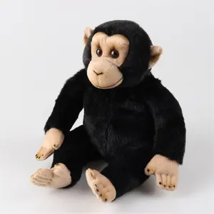 Большая статуя животных Роботизированная анимированная модель шимпанзе желтая китайская новогодняя игрушка плюшевая обезьяна шимпанзе