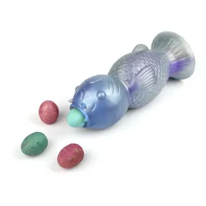 Yocy Groothandel Visvormige Ovipositor Dildo Met Eieren Seksspeeltje Voor Mannen Vrouwen Seksspel Ovipositor Speelgoed - Product Image 1