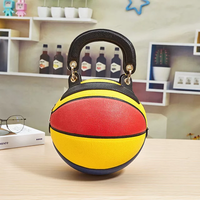 Sac à main de basket-ball personnalisé, grand et petit, en forme de ballon de basket, avec paillettes, chaîne ronde, sacs à main de basket-ball pour femmes