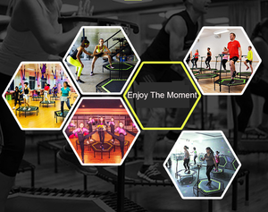<span class=keywords><strong>Trampoline</strong></span> de fitness pliable hexagonal LXY-N120 de 48 pouces pour exercices aérobiques et entraînement sportif - Product Image 5