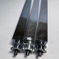 Rouleau de convoyeur motorisé en acier inoxydable galvanisé sur mesure, accessoires de rouleaux de convoyeur à bande pour ligne d'assemblage