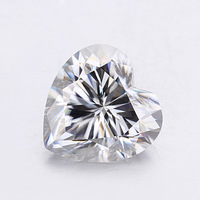 Fabrika fiyat DEF VVS renk 4-9mm 0.3-3CT sentetik kalp mozanit elmas