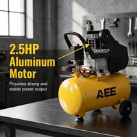 Compresseur d'air industriel électrique de 50 litres à faible bruit avec moteur de 2,5 CV pour la fabrication
