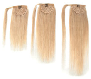 Extensiones de Cabello Humano Liso Envolvente para Cola de Caballo, Cabello Remy Virgen con Cutícula, 12-40 Pulgadas, 80-100g, con Clip, Peine y Cinta Mágica para el Cabello - Product Image 4