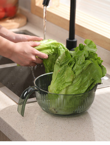 Cao cấp dày tinh thể rõ ràng nhà bếp thoát nước lưu trữ sàng với xử lý & công suất lớn - Product Image 5