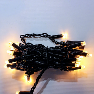 Luces LED de hadas cálidas blancas IP65 impermeables, mini luces de cadena con enchufe para exteriores, luces para árbol de Navidad - Product Image 1
