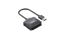 Adaptador de Cable USB 3.0 de Alta Velocidad a SATA, Conector de 22 Pines para SSD/HDD de 2.5/3.5 Pulgadas, Convertidor de Transferencia de Datos Externos