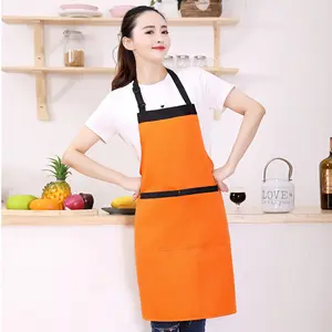Cheap Household Kitchen Apron Advertising Apron With Personalized Logo BBQ Waterproof Aprons