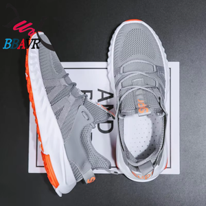 Zapatillas Deportivas Transpirables Ligeras para Hombre, con Malla de Goma, Cordones, Estilo Casual, Color Blanco, para Uso Diario, Otoño y Primavera - Product Image 3