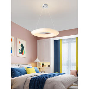 โคมไฟแขวนสไตล์นอร์ดิกที่ทันสมัยเรียบง่ายสีขาว/ทองปรับความสูงได้ LED ถนอมสายตาโฮมออฟฟิศห้องรับประทานอาหารไฟห้องนอน - Product Image 4