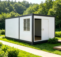 Maison préfabriquée pliable en conteneur, panneaux sandwich en acier galvanisé, cabine portable et mobile pour bureau, magasin de proximité, entrepôt