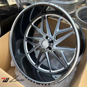ZW Forgé 8x170 Noir H Style Roues pour Ford F350 F450 <span class=keywords><strong>Super</strong></span> <span class=keywords><strong>Duty</strong></span> Dodge <span class=keywords><strong>Ram</strong></span> 2500 <span class=keywords><strong>3500</strong></span> Off Road Truck 22 24 26 28 Pouces Jantes - Product Image 3