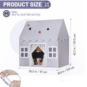 Casa de Juegos para Niños Pequeños, Gran Carpa de Juegos Interior para Niños y Niñas, Regalo de Cumpleaños - Product Image 2