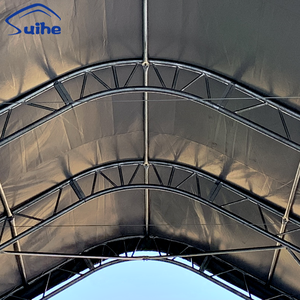 ที่กำบังหลังคารถตู้คอนเทนเนอร์40ft 20FT PVC กันน้ำและผ้าใบที่มีโครงเหล็กสำหรับใช้ในโรงรถ - Product Image 4