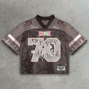 Nueva Camiseta Deportiva Transpirable Personalizada de Fútbol Americano con Estampado Digital 3D de Moda 2026 - Product Image 1