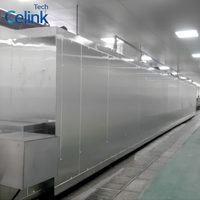 Congélateur tunnel IQF à capacité personnalisée, machine de congélation rapide à bande transporteuse en acier inoxydable pour usine alimentaire