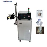 Machine de scellage à film d'aluminium pour bouteilles, canettes et gobelets en PET/PP/PE - Scelleuse à induction à refroidissement par eau pour boissons et emballages en bois