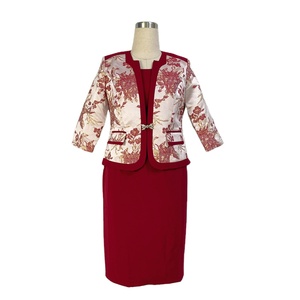 Wholesale <b>Clothes</b> <b>Turkey</b> Dresses Mid-aged Women Vestido De Moda Two Piece Dress Women Clothing Church - Product Image 4