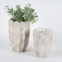 Pots de jardinière en ciment champignon écologique nouveau design Pots de fleurs de jardin emballés dans un carton