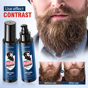 SADOER Shampooing à la crème anglaise complète <span class=keywords><strong>pour</strong></span> la <span class=keywords><strong>barbe</strong></span> Hydratant de nettoyage en profondeur Ingrédients à base de plantes Soins de la <span class=keywords><strong>barbe</strong></span> en gros transfrontaliers - Product Image 3