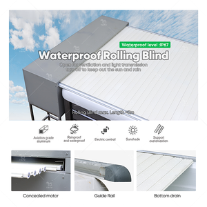 TSPK <span class=keywords><strong>Volet</strong></span> de <span class=keywords><strong>piscine</strong></span> <span class=keywords><strong>électrique</strong></span> rétractable en aluminium sur rail, à enroulement automatique, isolant thermique, conception durable - Product Image 5