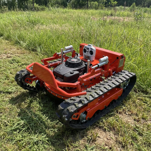 Tondeuse robot DIY télécommandée sans fil à rotation 360°, désherbeuse à essence 4 temps 650W à décharge arrière pour jardin professionnel - Product Image 1