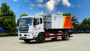 รถดัมพ์12cbm ล้อ6ล้อ10ตันตะขอไฮดรอลิกความราคาถูก10 CBM ผู้ผลิตรถบรรทุกขยะมูลฝอย - Product Image 4