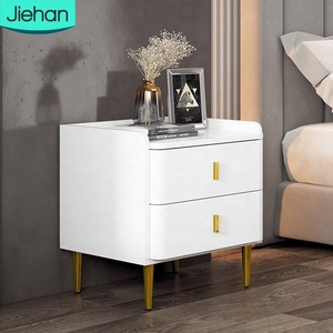 Meubles <span class=keywords><strong>de</strong></span> chambre à coucher à prix bon marché Design <span class=keywords><strong>de</strong></span> luxe Excellente table <span class=keywords><strong>de</strong></span> <span class=keywords><strong>chevet</strong></span> carrée <span class=keywords><strong>Tables</strong></span> <span class=keywords><strong>de</strong></span> <span class=keywords><strong>chevet</strong></span> modernes blanches avec <span class=keywords><strong>2</strong></span> tiroirs à vendre - Product Image 1