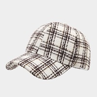 Nouvelle Collection Automne Hiver 2026 : Casquette de Baseball Rétro à Carreaux Style Coréen Tendance Décontractée pour Femme