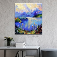 Peinture à l'huile de paysage moderne abstraite, pour décoration de maison,