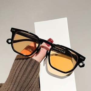 Lunettes de soleil rétro 2025 personnalisées avec logo, style punk léopard bleu, rivets, polygone, UV400, pour hommes et femmes - Product Image 2