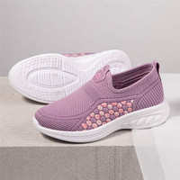 2025 nouvelles dames femmes décontracté sans lacet mocassins respirant tricot chaussures de marche baskets légères chaussures pour femmes