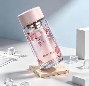 Bottiglia d'Acqua in Vetro Piccola Daisy 220ml, Tazza in Vetro Borosilicato per <span class=keywords><strong>Caffè</strong></span> - Product Image 6