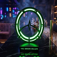 Plateau de service pliable personnalisé avec logo, rechargeable, pour bar, fête, VIP, en métal, avec support pour verres à shot LED, porte-verres à vin, présentoir pour verres à cocktail